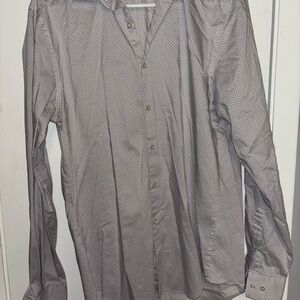 Van Heusen Gray Casual Button Down Shirt